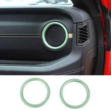 For 2024+ Jeep Wrangler JL & Gladiator JT Instrument Panel Air Conditioning Vent Trim Ring 2PCS Aluminum Alloy Style B RT-TCZ