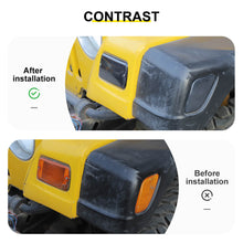 For 1997-2006 Jeep Wrangler TJ Front Bumper Signal Fender Side Marker Light Cover Accessories (4 pcs) RT-TCZ