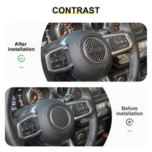 For 2018+ Jeep Wrangler JL & Gladiator JT Interior Steering Wheel Center Trim Cover RT-TCZ