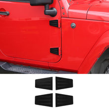 For 2007-2017 Jeep Wrangler JK 2 Door Hinge Cover Trim Upgrade Black RT-TCZ