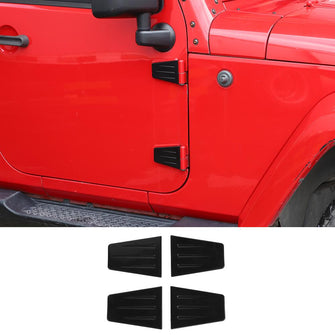 RT-TCZ Hood & Door Hinge Cover Trim For Jeep Wrangler JK 2007-2017 Upgrade Black 2 Dr Accessories