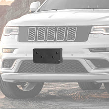 For 2017-2023 Jeep Cherokee Front License Plate Mounting Bracket Black RT-TCZ