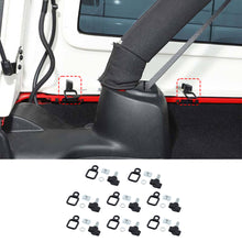 For Jeep Wrangler TJ JK JKU JL JLU Hardtop Thumb Screws & Bolts Quick Release with 6 Tie Down Anchors RT-TCZ
