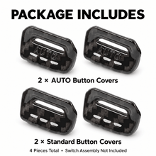 For 2018+ Jeep Wrangler JL JLU Gladiator JT 4PCS Window Switch Button Cover Trim RT-TCZ