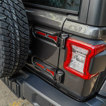 For 2018+ Jeep Wrangler JL Exterior Rear Tailgate Spare Tire Bracket Hinge Cover Trim (4 pcs) RT-TCZ