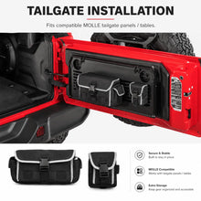 Canvas MOLLE Storage Bag Set for Jeep Wrangler Seat Back & Tailgate Organizer Accessories RT-TCZ