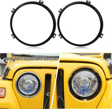 For 1997-2006 Jeep Wrangler TJ 7 inch Round Headlight Mounting Bracket Ring Headlamp Bezel RT-TCZ