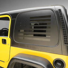 For 1997-2006 Jeep Wrangler TJ Black American Flag Rear Window Decal Sticker（2 pcs） RT-TCZ