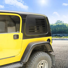 For 1997-2006 Jeep Wrangler TJ Black American Flag Rear Window Decal Sticker（2 pcs） RT-TCZ