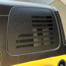 For 1997-2006 Jeep Wrangler TJ Black American Flag Rear Window Decal Sticker（2 pcs） RT-TCZ