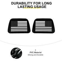 For 1997-2006 Jeep Wrangler TJ Black American Flag Rear Window Decal Sticker（2 pcs） RT-TCZ