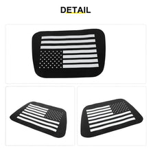 For 1997-2006 Jeep Wrangler TJ Black American Flag Rear Window Decal Sticker（2 pcs） RT-TCZ