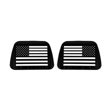 For 1997-2006 Jeep Wrangler TJ Black American Flag Rear Window Decal Sticker（2 pcs） RT-TCZ