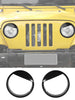 For 1997-2006 Jeep Wrangler TJ Black Front Headlight Trim Cover Car Decoration Accessories RT-TCZ