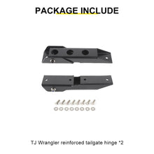 For 1997-2006 Jeep Wrangler TJ Black Tailgate Back Door Hinge Mount（2 pcs） RT-TCZ