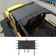For 1997-2006 Jeep Wrangler TJ Car Top Roof Cover Soft Sunshade Leather Black RT-TCZ