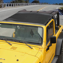 For 1997-2006 Jeep Wrangler TJ Car Top Roof Cover Soft Sunshade Leather Black RT-TCZ