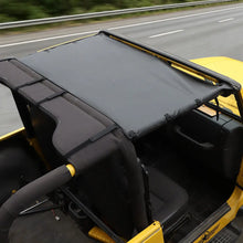 For 1997-2006 Jeep Wrangler TJ Car Top Roof Cover Soft Sunshade Leather Black RT-TCZ