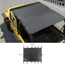For 1997-2006 Jeep Wrangler TJ Car Top Roof Cover Soft Sunshade Leather Black RT-TCZ