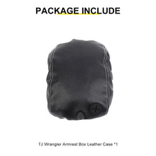 For 1997-2006 Jeep Wrangler TJ Center Console Armrest Box Pad Leather Cover RT-TCZ