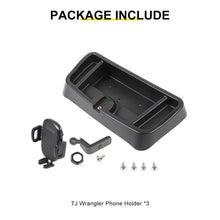 For 1997-2006 Jeep Wrangler TJ Center Console Phone Holder Dash Mount with Storage Tray (2 pcs) RT-TCZ