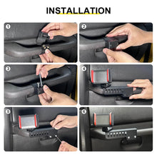 For 1997-2006 Jeep Wrangler TJ Copilot Armrest Phone Holder Stand Mount Bracket RT-TCZ