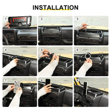 For 1997-2006 Jeep Wrangler TJ Dash Console Storage Tray with Magnetic Wireless Charging Phone Mount Holder（5 pcs） RT-TCZ