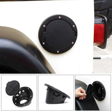 For 1997-2006 Jeep Wrangler TJ Door Fuel Filler Tank Gas Cap Cover, Black Aluminum RT-TCZ