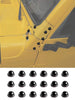 For 1997-2006 Jeep Wrangler TJ Exterior A-Pillar Screw Protection Cover Trim RT-TCZ