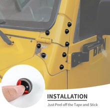 For 1997-2006 Jeep Wrangler TJ Exterior A-Pillar Screw Protection Cover Trim RT-TCZ