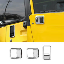 For 1997-2006 Jeep Wrangler TJ Exterior Car Rear Door Bowl Handle Cover Trim (3 pcs) RT-TCZ