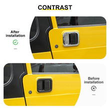 For 1997-2006 Jeep Wrangler TJ Exterior Car Rear Door Bowl Handle Cover Trim (3 pcs) RT-TCZ