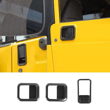 For 1997-2006 Jeep Wrangler TJ Exterior Car Rear Door Bowl Handle Cover Trim (3 pcs) RT-TCZ