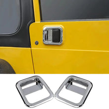 For 1997-2006 Jeep Wrangler TJ Exterior Door Handle Bowl Trim Cover (Chrome) RT-TCZ