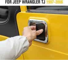 For 1997-2006 Jeep Wrangler TJ Exterior Door Handle Bowl Trim Cover (Chrome) RT-TCZ