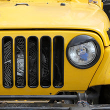 For 1997-2006 Jeep Wrangler TJ Exterior Front Headlight Bezels Grille Insert Trim Cover Kit (9 pcs) RT-TCZ