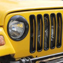 For 1997-2006 Jeep Wrangler TJ Exterior Front Headlight Bezels Grille Insert Trim Cover Kit (9 pcs) RT-TCZ