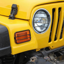 For 1997-2006 Jeep Wrangler TJ Exterior Side Turn Signal Light Headlight Guard Trim Cover Kit (6 pcs) RT-TCZ