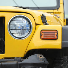 For 1997-2006 Jeep Wrangler TJ Exterior Side Turn Signal Light Headlight Guard Trim Cover Kit (6 pcs) RT-TCZ