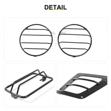 For 1997-2006 Jeep Wrangler TJ Exterior Side Turn Signal Light Headlight Guard Trim Cover Kit (6 pcs) RT-TCZ