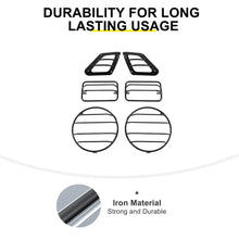 For 1997-2006 Jeep Wrangler TJ Exterior Side Turn Signal Light Headlight Guard Trim Cover Kit (6 pcs) RT-TCZ