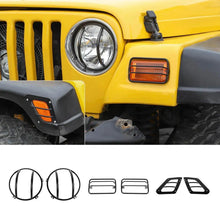 For 1997-2006 Jeep Wrangler TJ Exterior Side Turn Signal Light Headlight Guard Trim Cover Kit (6 pcs) RT-TCZ