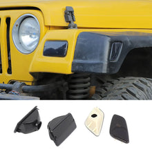 For 1997-2006 Jeep Wrangler TJ Front Bumper Signal Fender Side Marker Light Cover Accessories (4 pcs) RT-TCZ