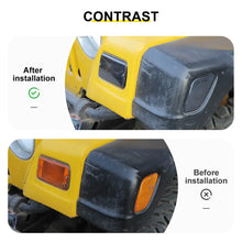 For 1997-2006 Jeep Wrangler TJ Front Bumper Signal Fender Side Marker Light Cover Accessories (4 pcs) RT-TCZ