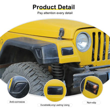 For 1997-2006 Jeep Wrangler TJ Front Bumper Signal Fender Side Marker Light Cover Accessories (4 pcs) RT-TCZ
