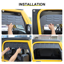 For 1997-2006 Jeep Wrangler TJ Front Door Window Louver Air Vent Panel Cover Trim (2 pcs) RT-TCZ
