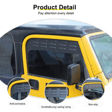 For 1997-2006 Jeep Wrangler TJ Front Door Window Louver Air Vent Panel Cover Trim (2 pcs) RT-TCZ