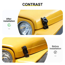 For 1997-2006 Jeep Wrangler TJ Hood Latches Catch Cover American Flag Black RT-TCZ