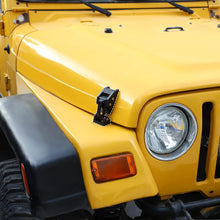 For 1997-2006 Jeep Wrangler TJ Hood Latches Catch Cover American Flag Black RT-TCZ