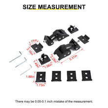 For 1997-2006 Jeep Wrangler TJ Hood Latches Catch Cover American Flag Black RT-TCZ